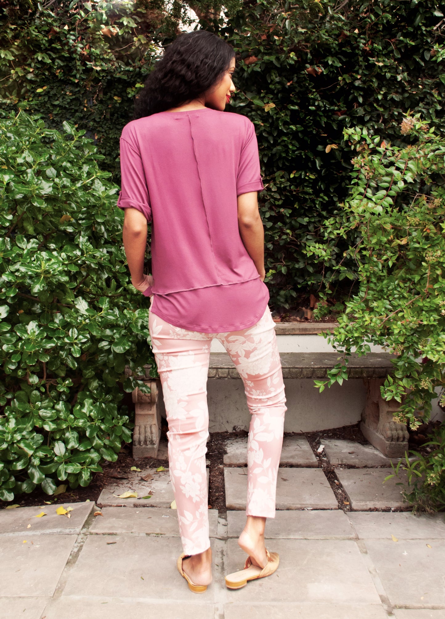 Grazia jogger in rose Royal Jubilee print
