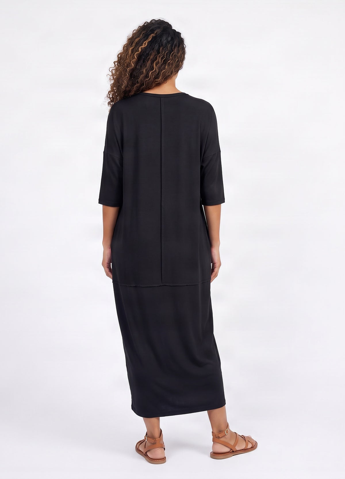 Isla cocoon dress in Black