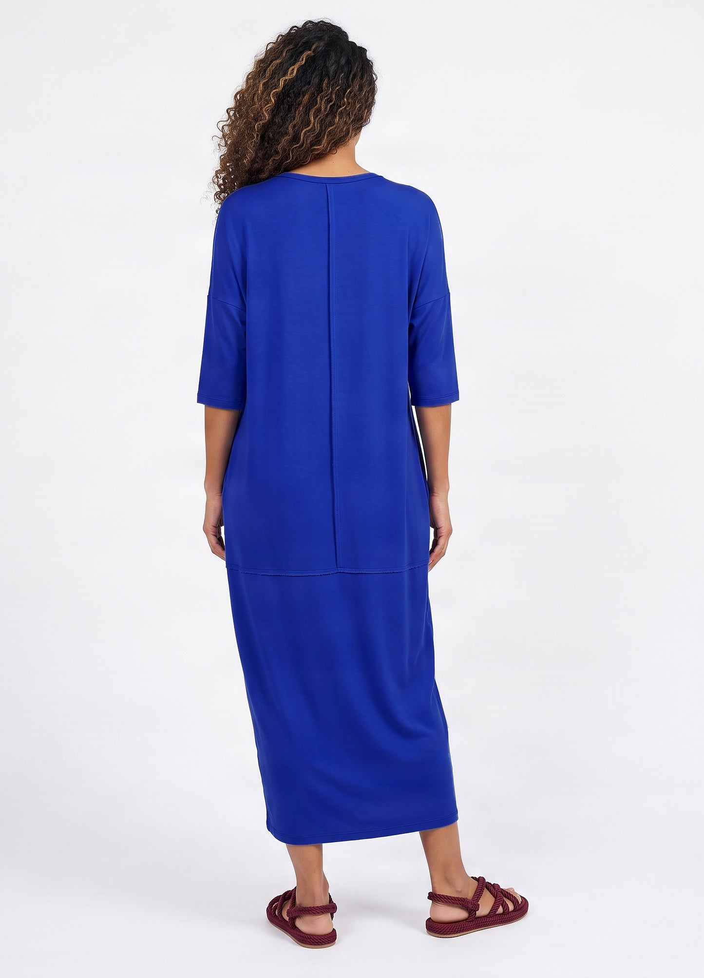 Isla cocoon dress in Sapphire