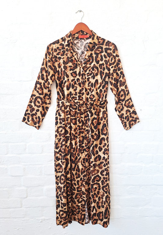 Ivy Shirt Dress in Classic Leopard