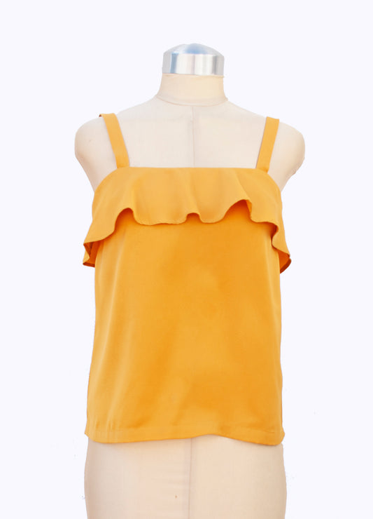 Jayden camisole in mustard satin size 32