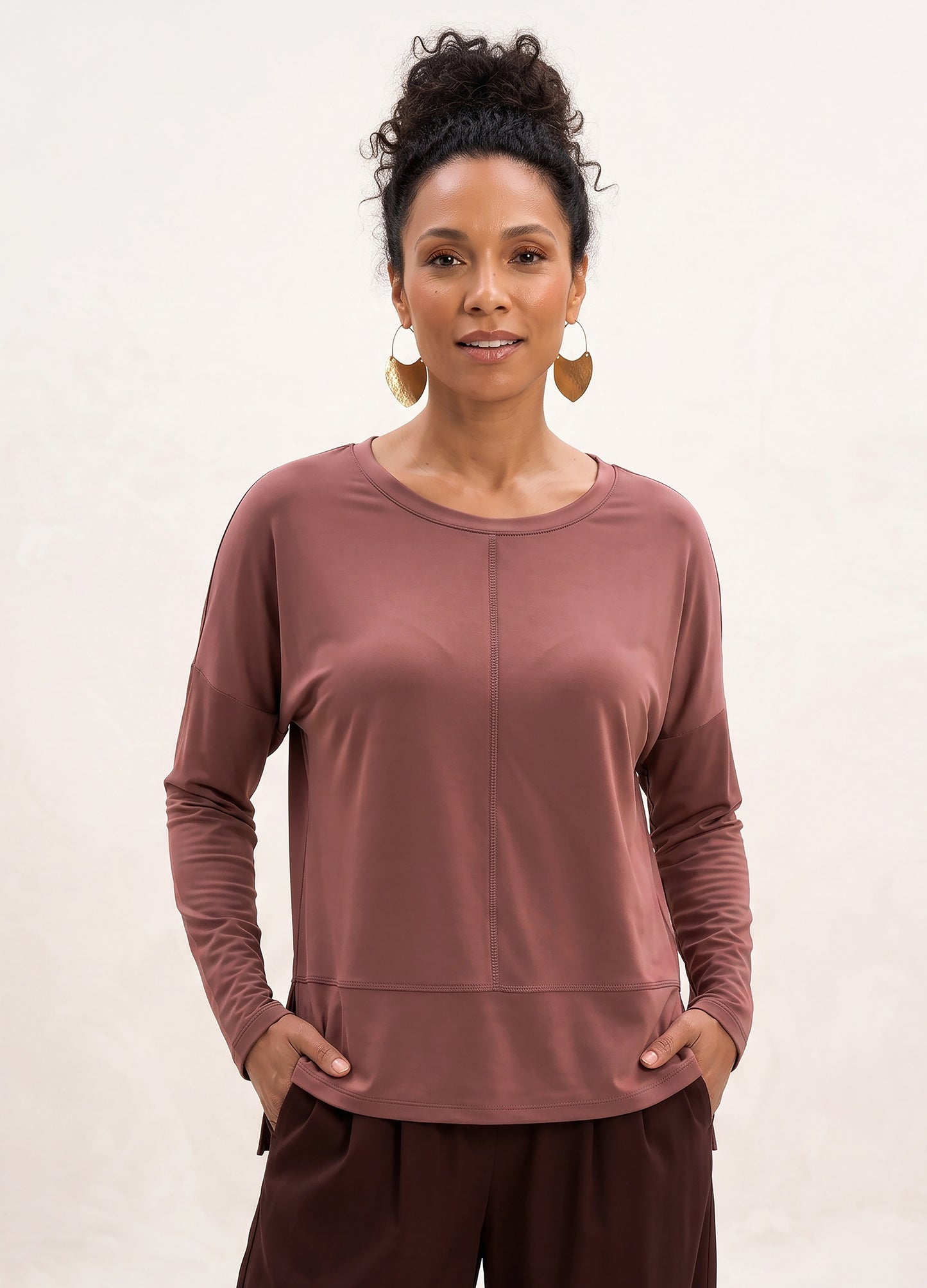 Jenna pullover in Dusty Rose
