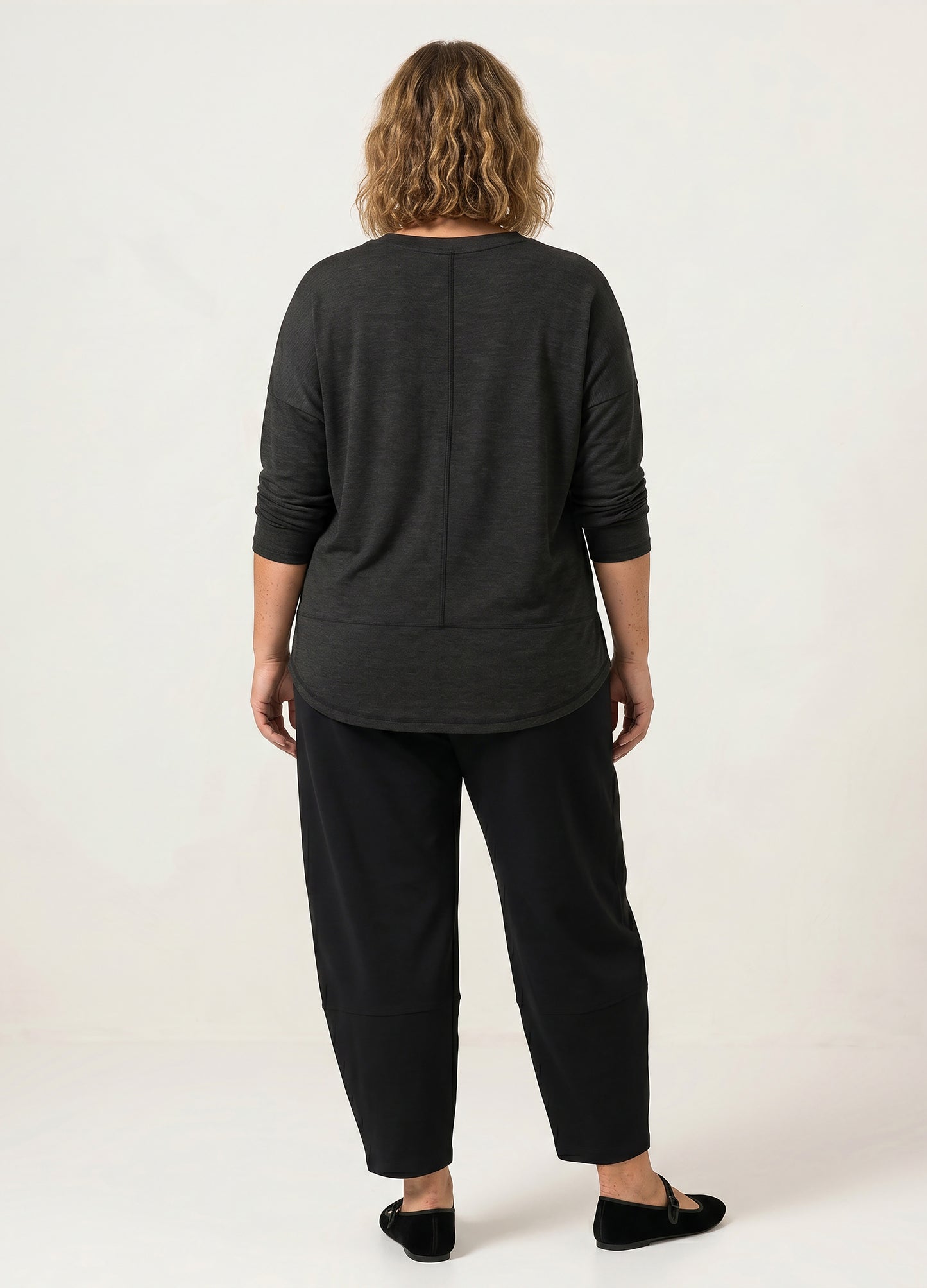 Jenna pullover in Dark Grey Melange
