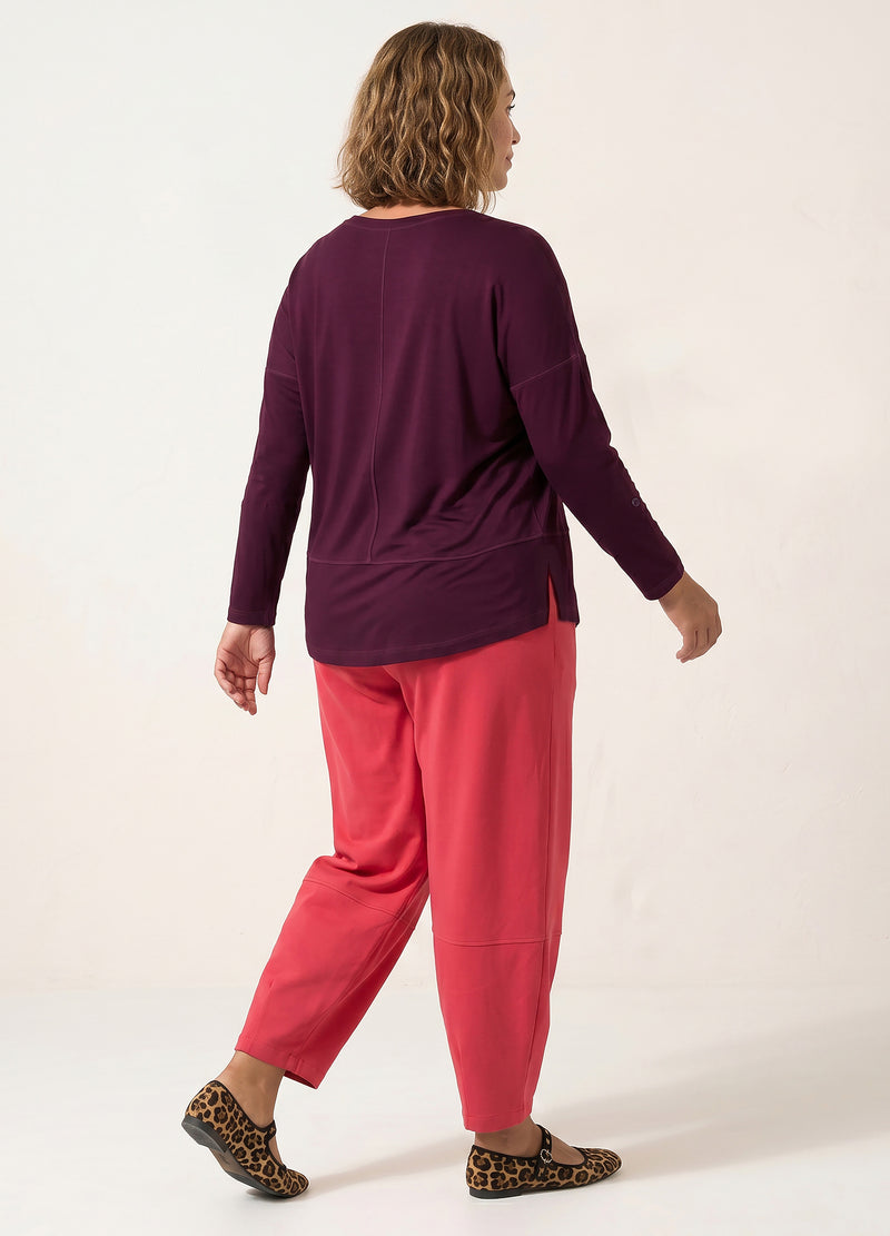 Jenna pullover in Burgundy