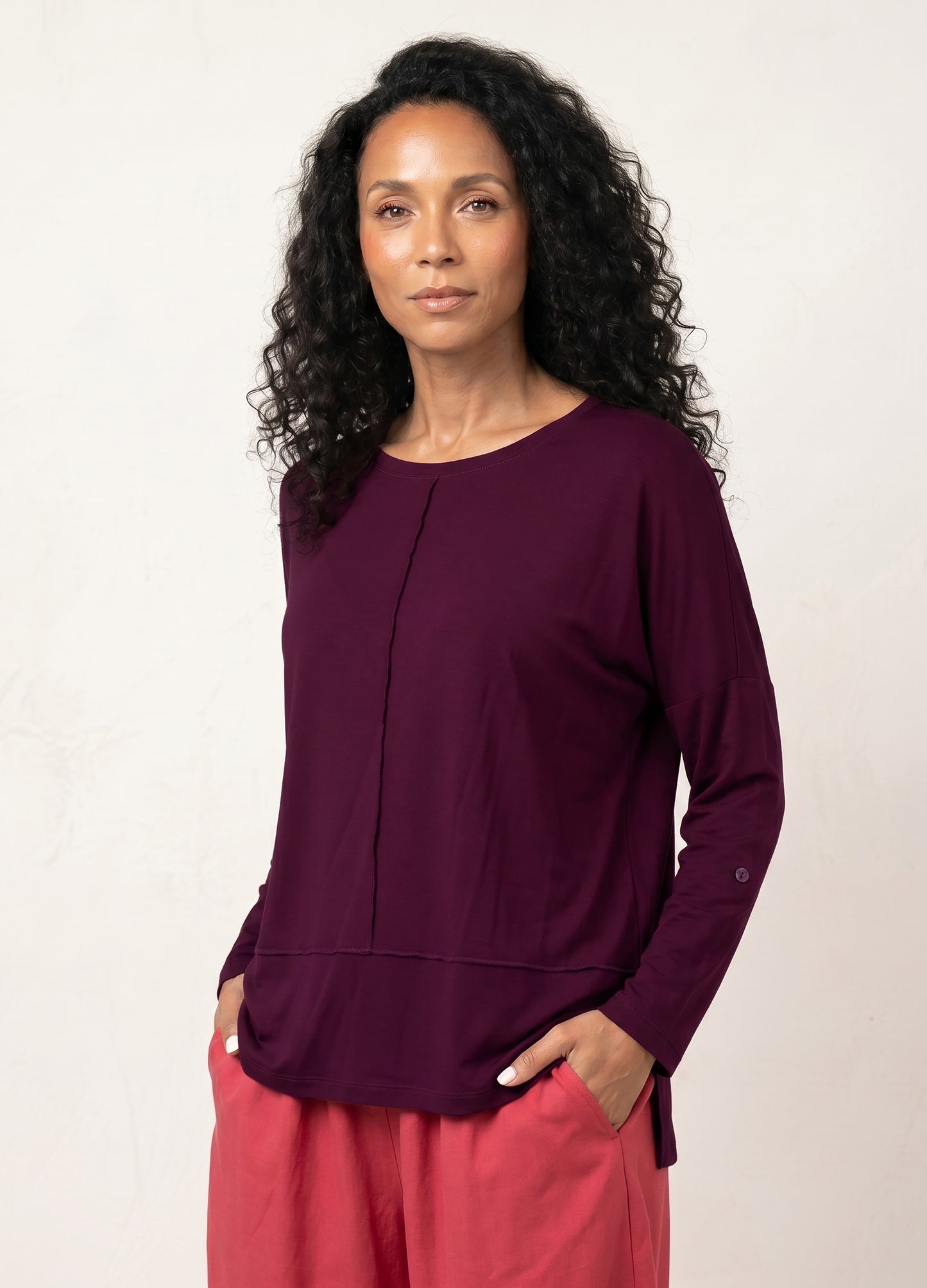Jenna pullover in Burgundy