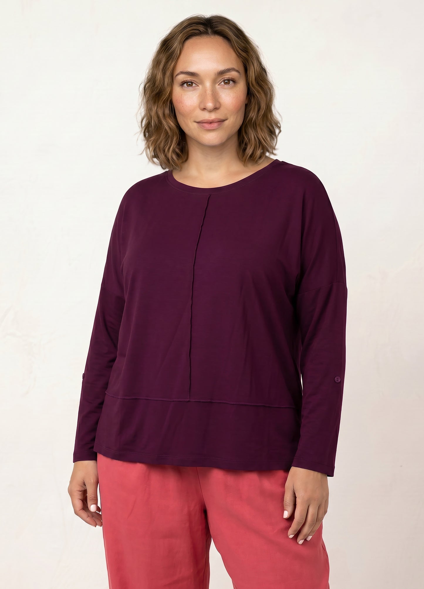 Jenna pullover in Burgundy