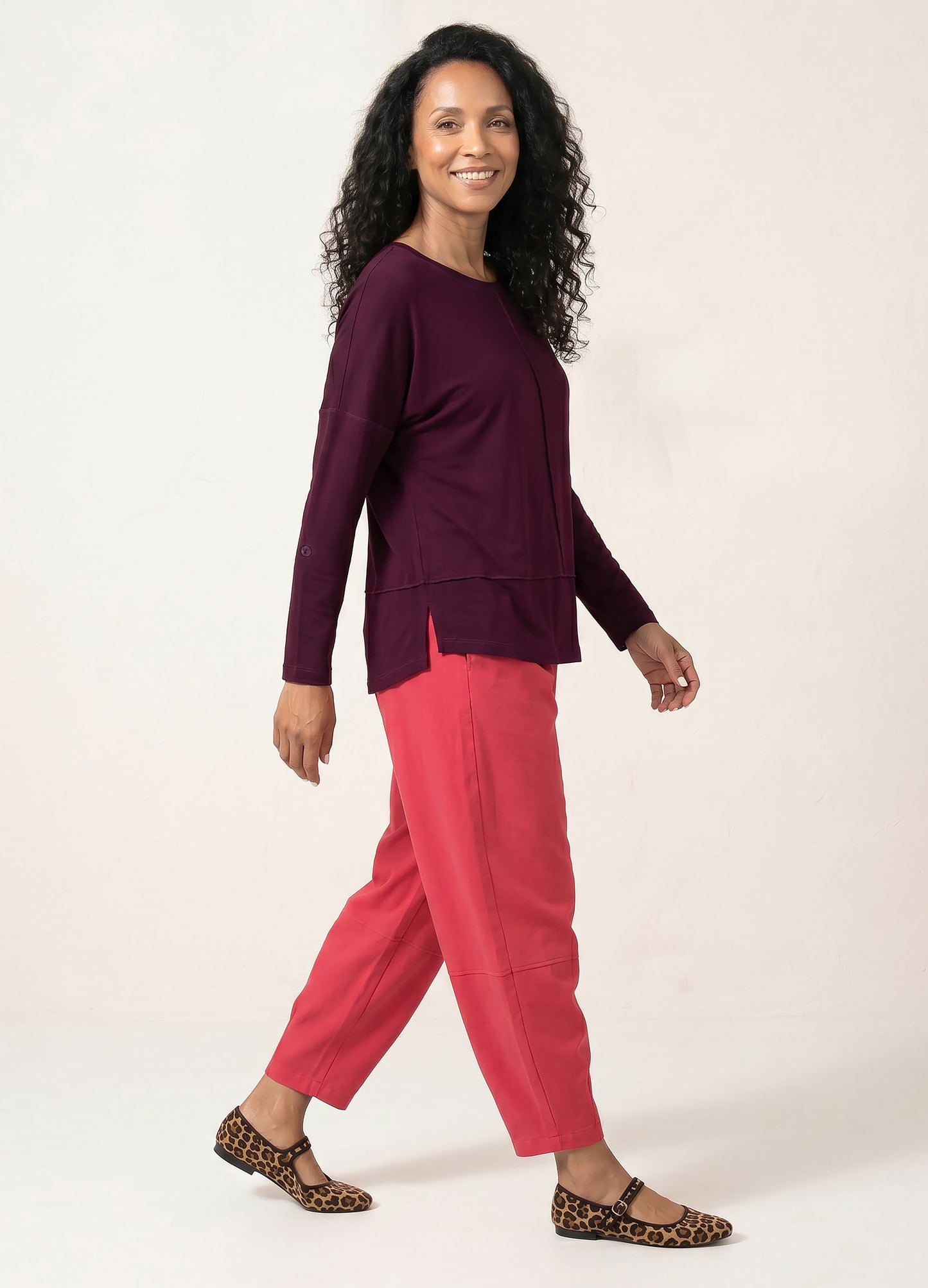 Jenna pullover in Burgundy