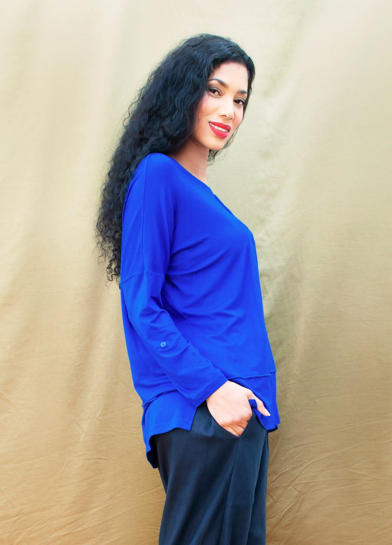 Jenna pullover in Sapphire