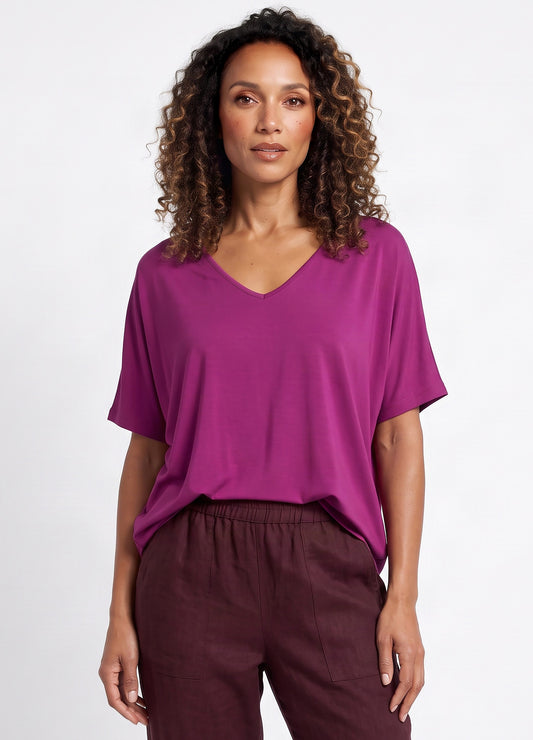 Layla t-shirt in Fuchsia