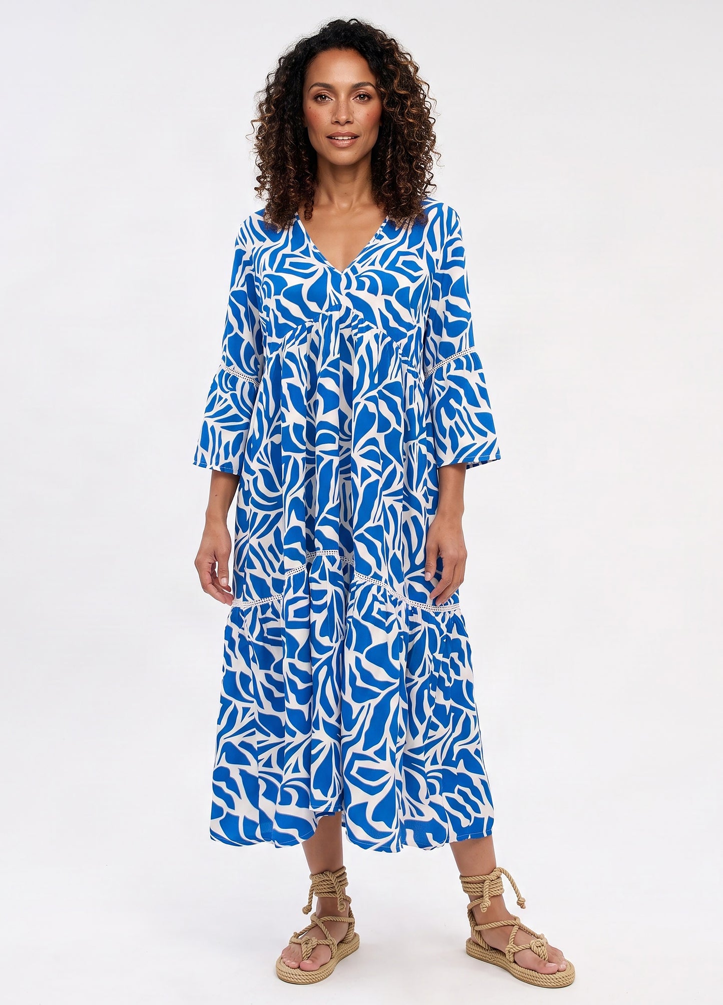 Lilly swing dress in Castle Rock print