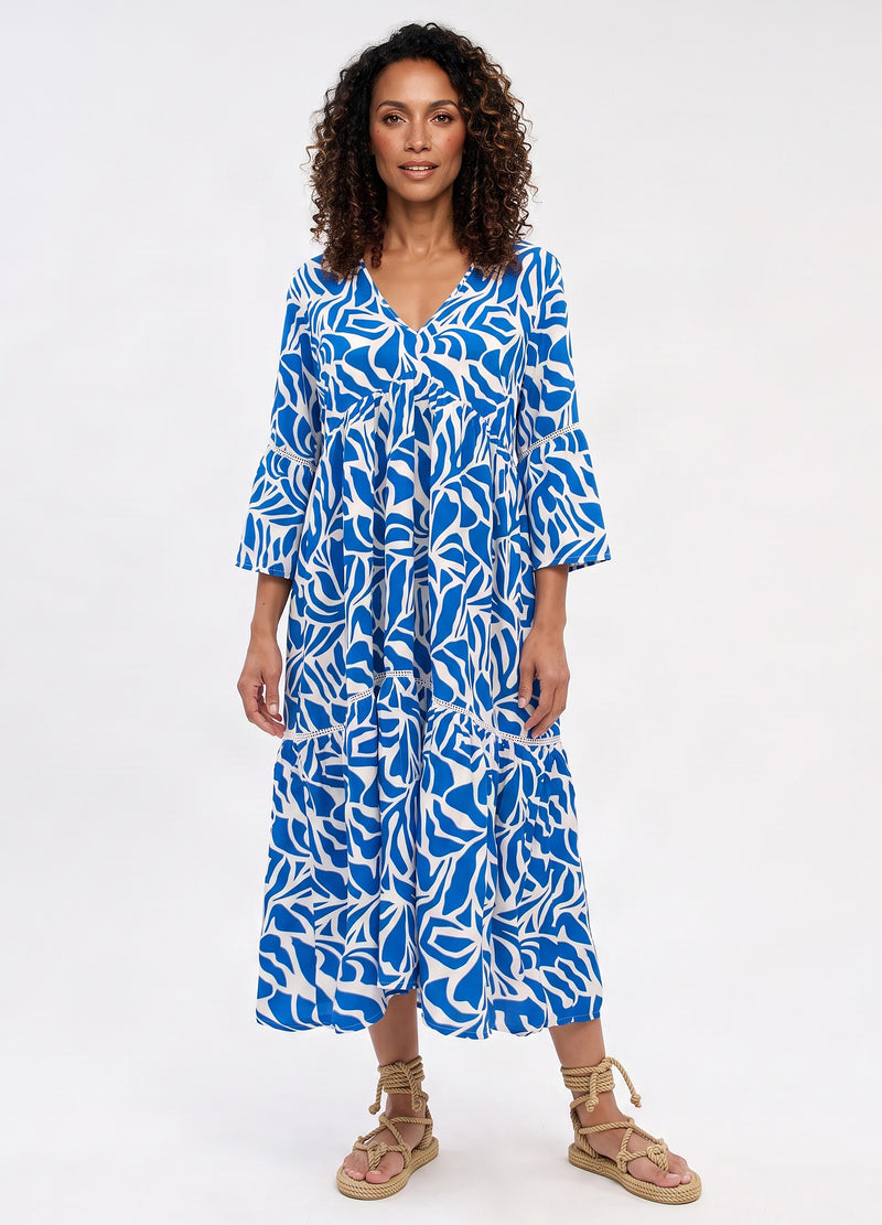 Lilly swing dress in Castle Rock print