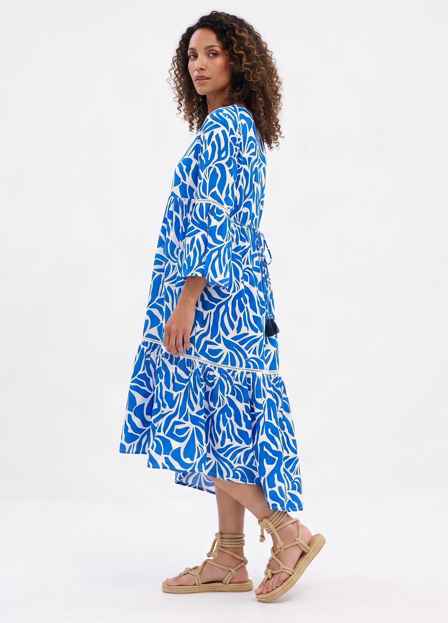 Lilly swing dress in Castle Rock print