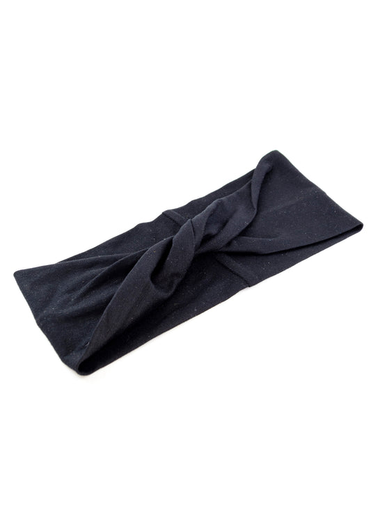 Mika twist headband in black