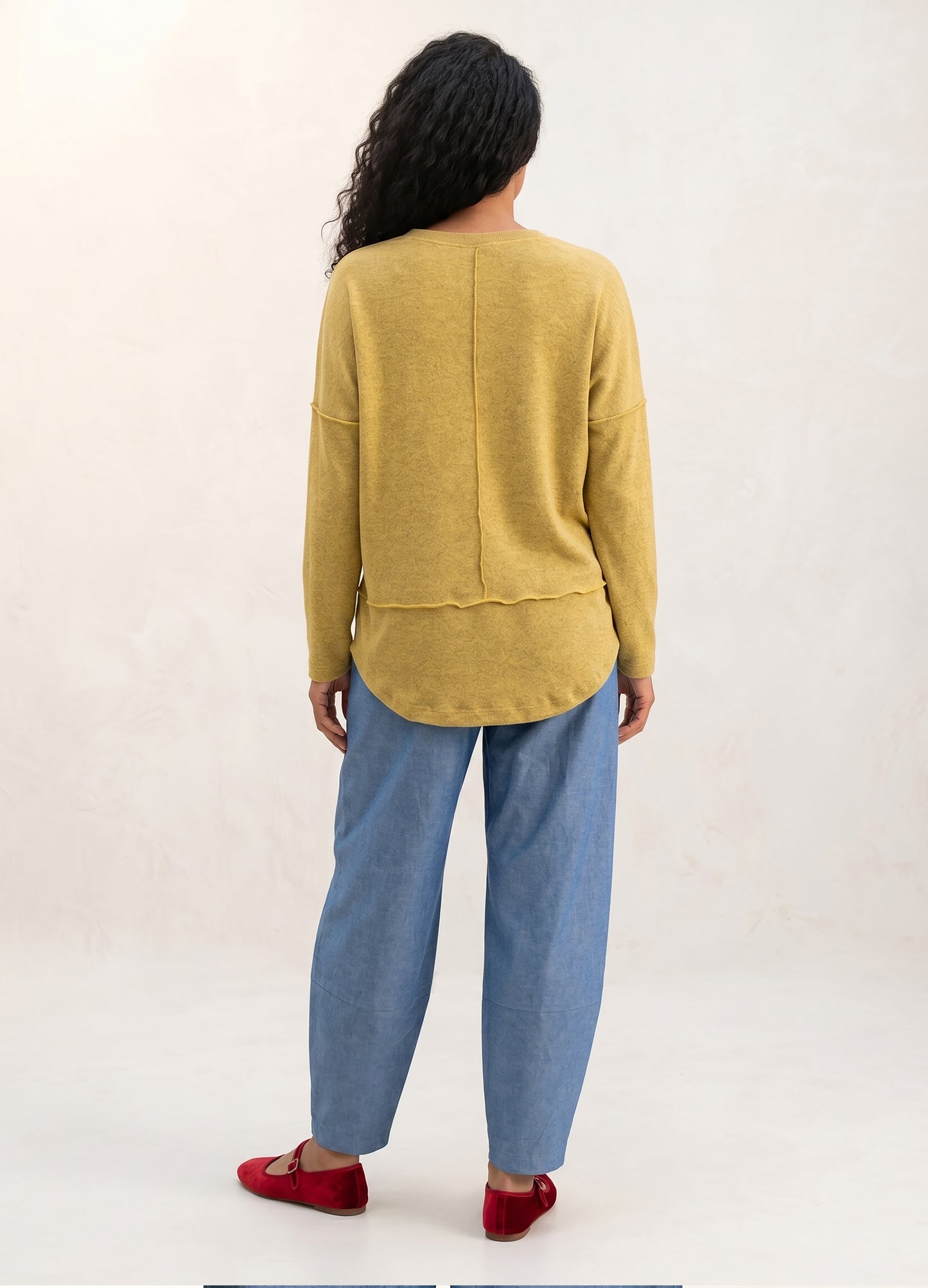 Nelly pullover in Citron cosy knit