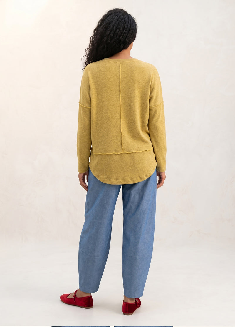 Nelly pullover in Citron cosy knit
