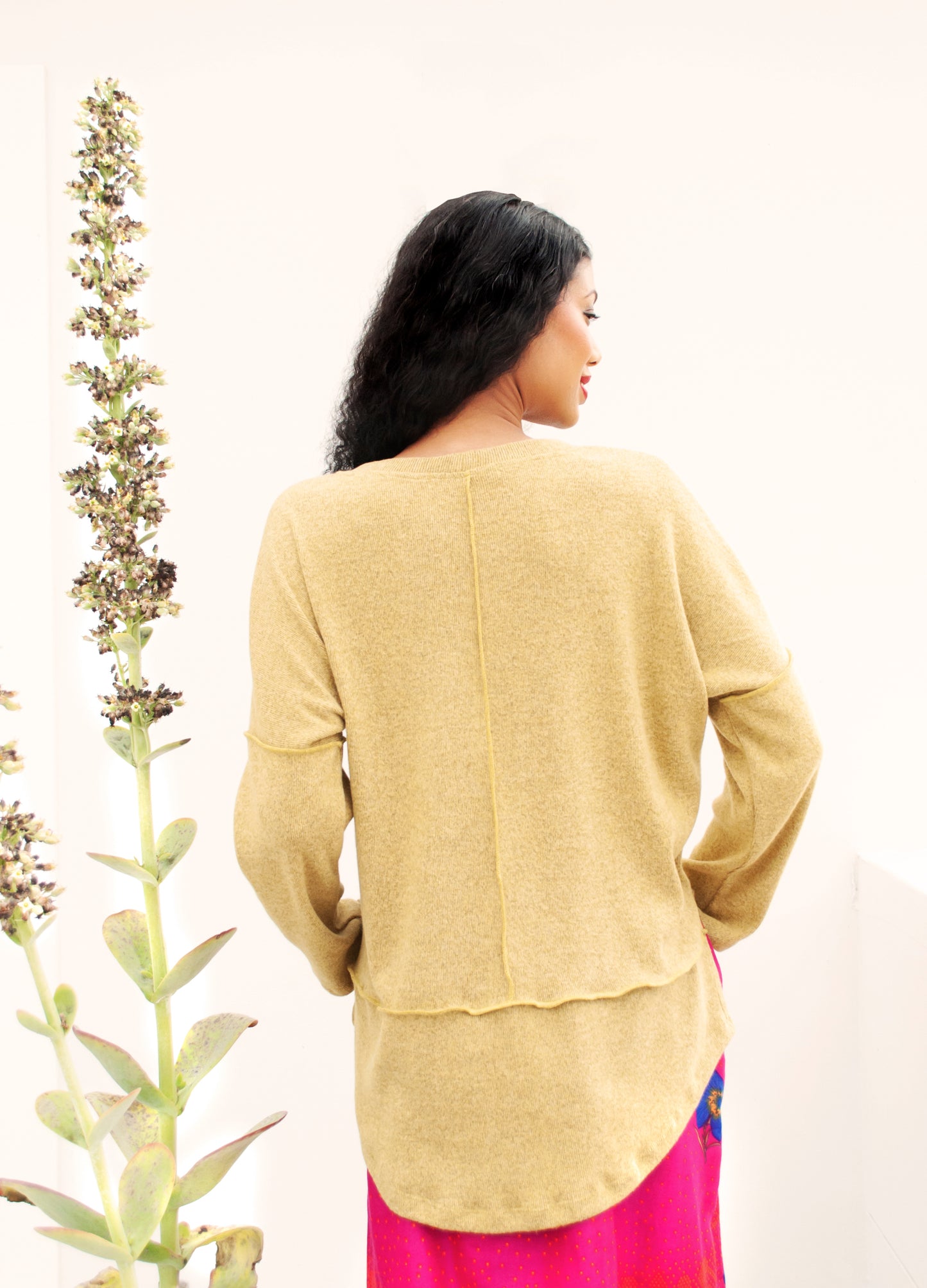 Nelly pullover in Citron knit