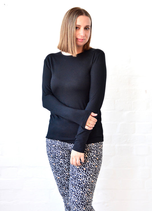 Nigella Crew Neck in Black