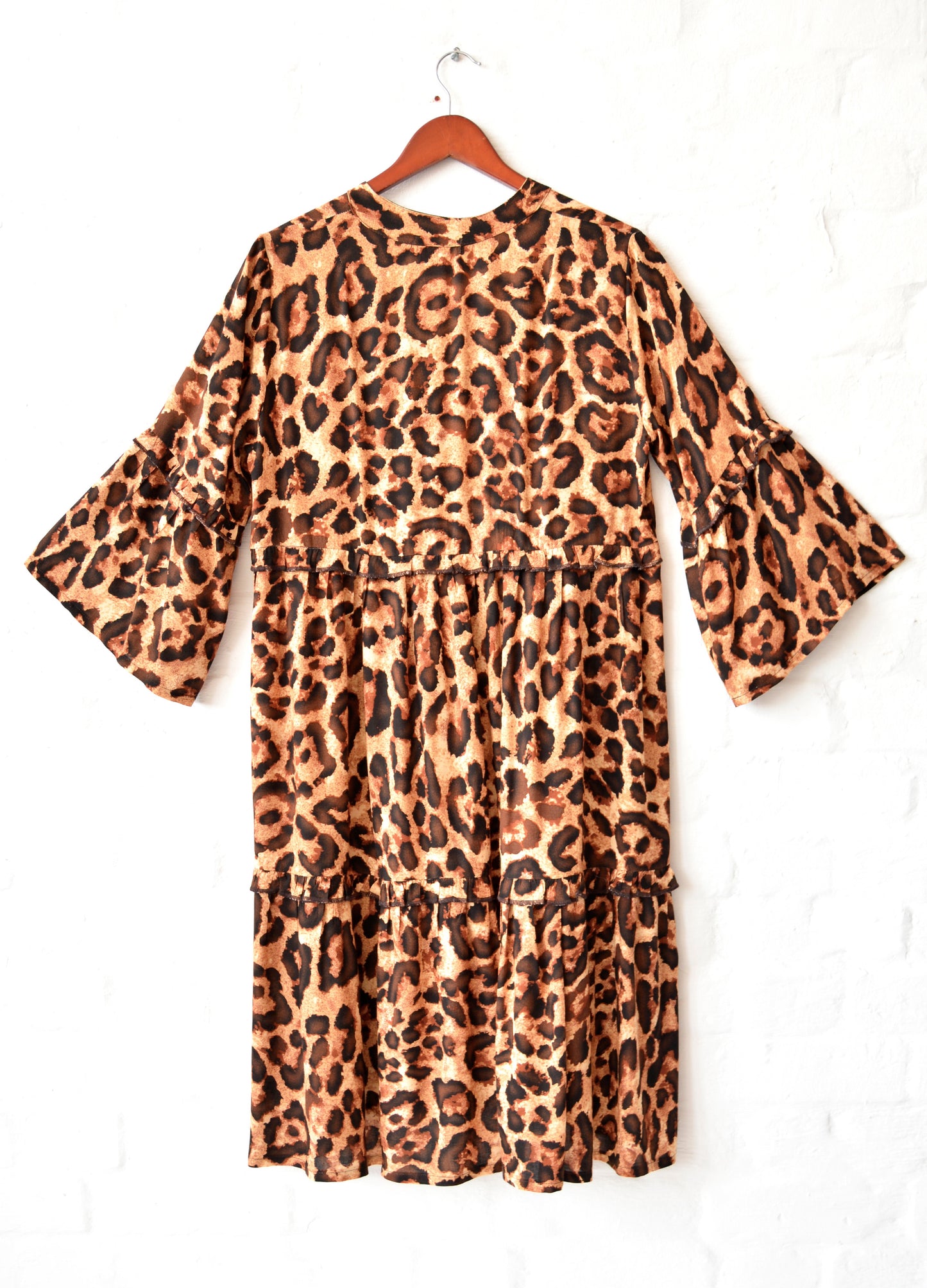 Piper Dress in coco Classic Leopard print size 34