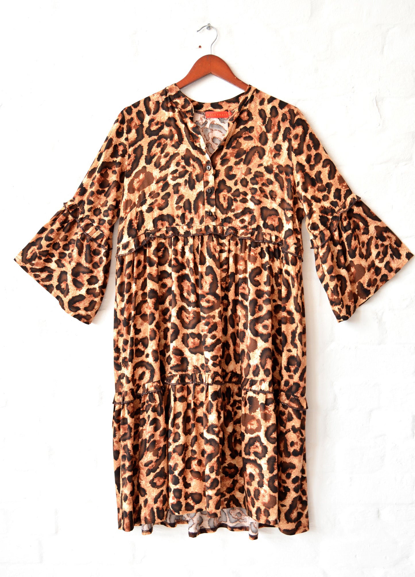 Piper Dress in coco Classic Leopard print size 34