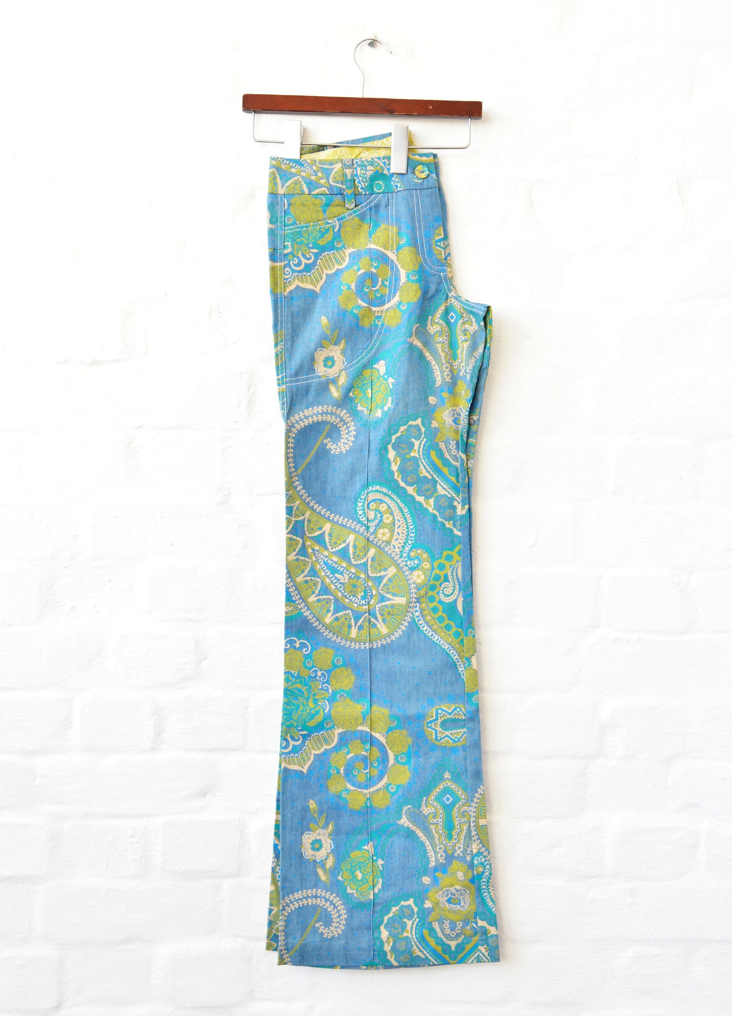 India trousers in denim Travelling Tapestry size 32