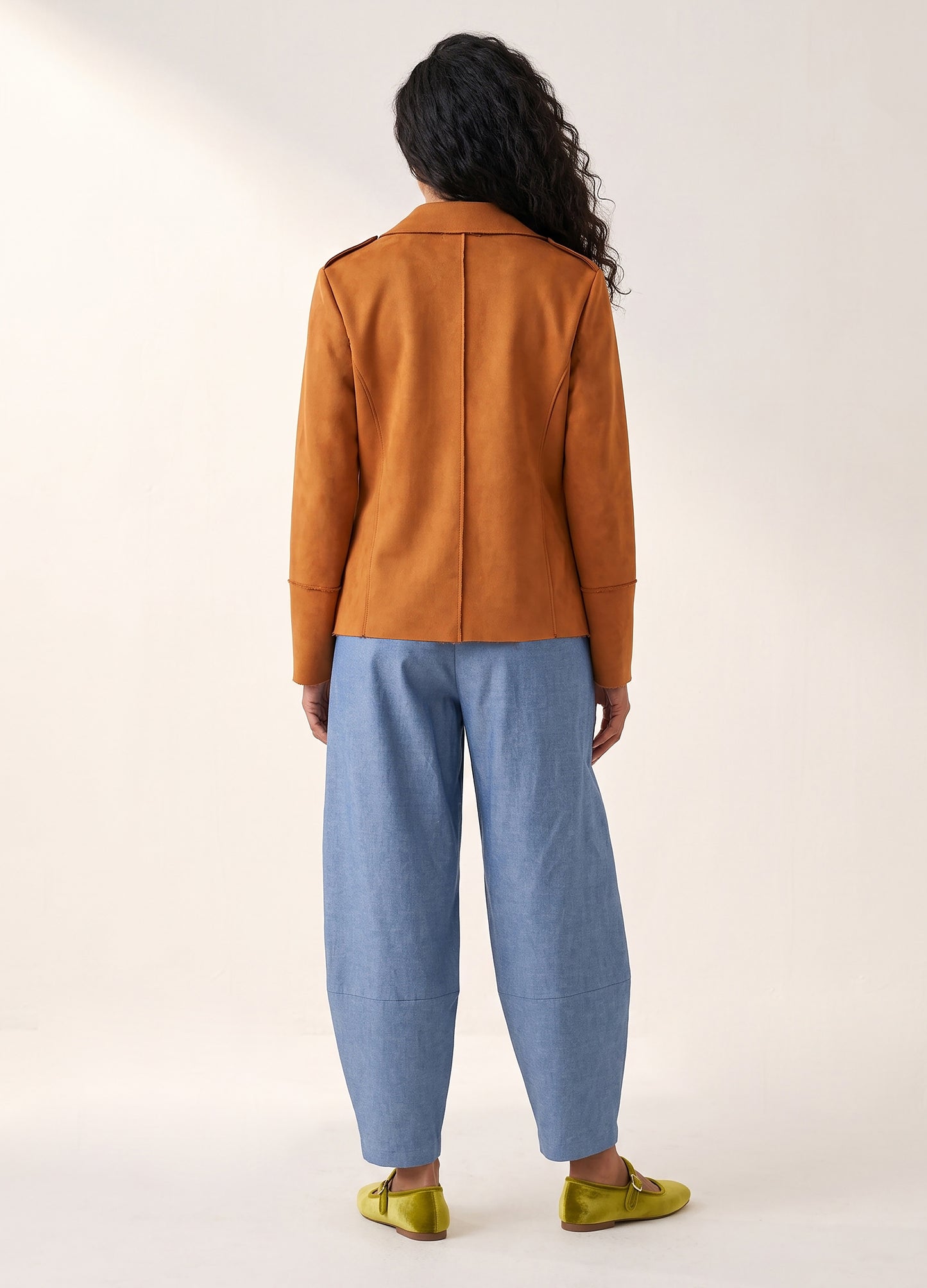 Ryleigh biker jacket in Amber