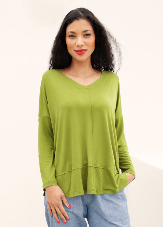 Jenna pullover in Moss Green