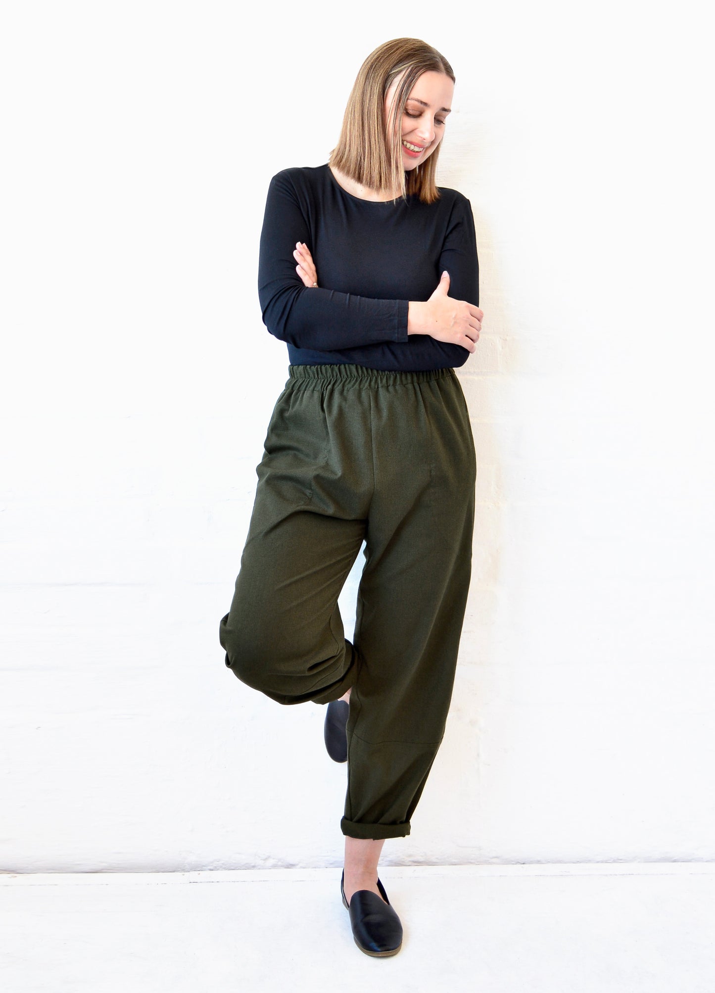 Sophie Lantern Trousers in Military
