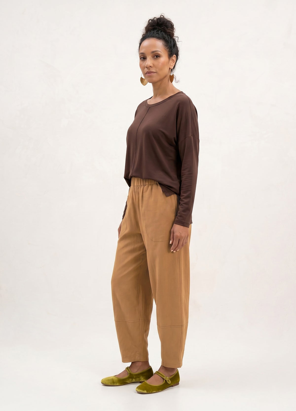 Sophie Lantern Trousers in Honey