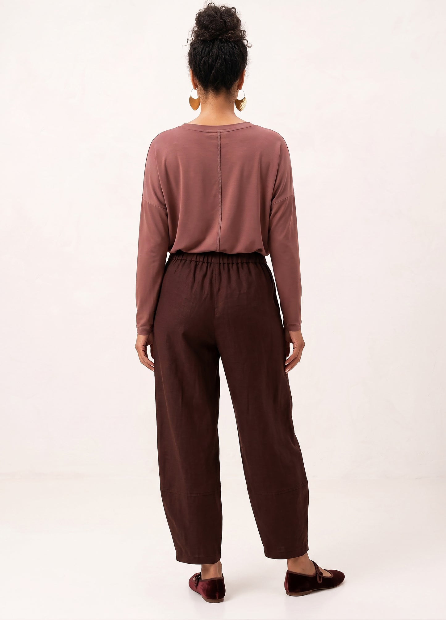 Sophie Lantern Trousers in Cocoa