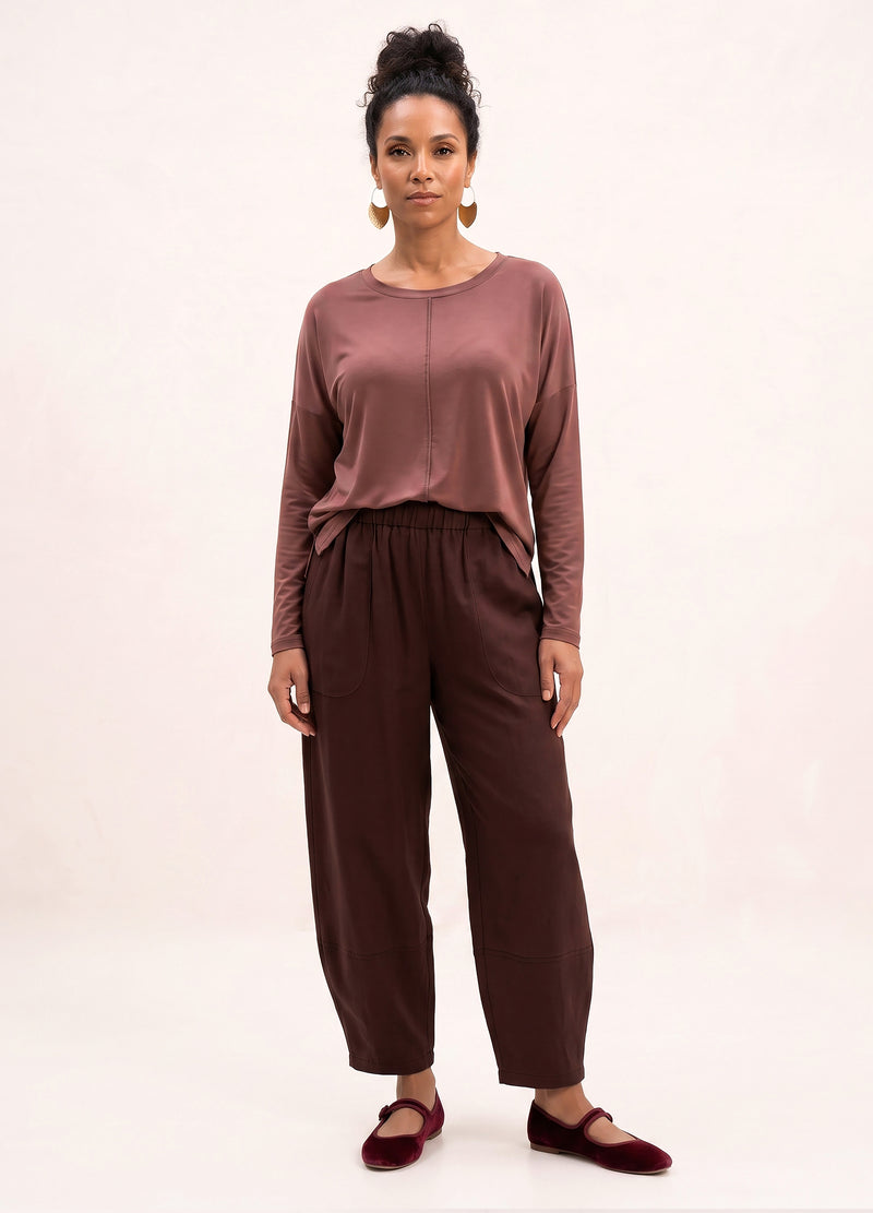 Sophie Lantern Trousers in Cocoa