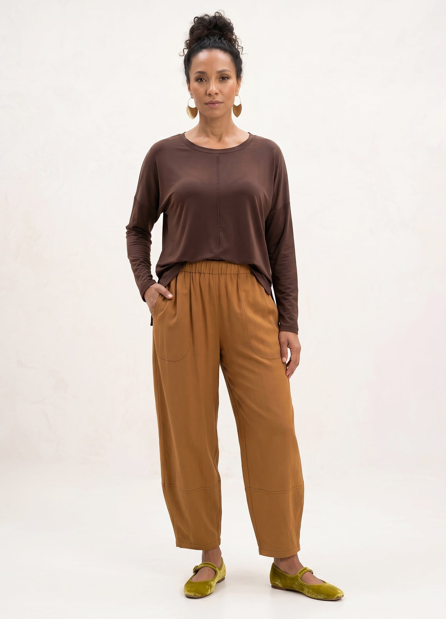 Sophie Lantern Trousers in Honey