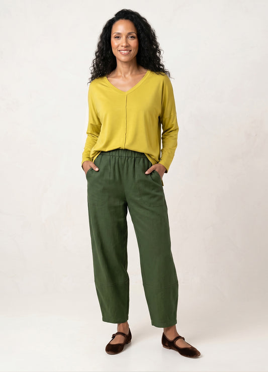 Sophie Lantern Trousers in Hunter Green