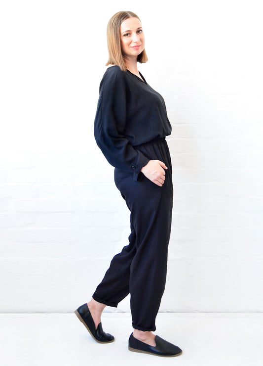Sophie Lantern Trousers in Black