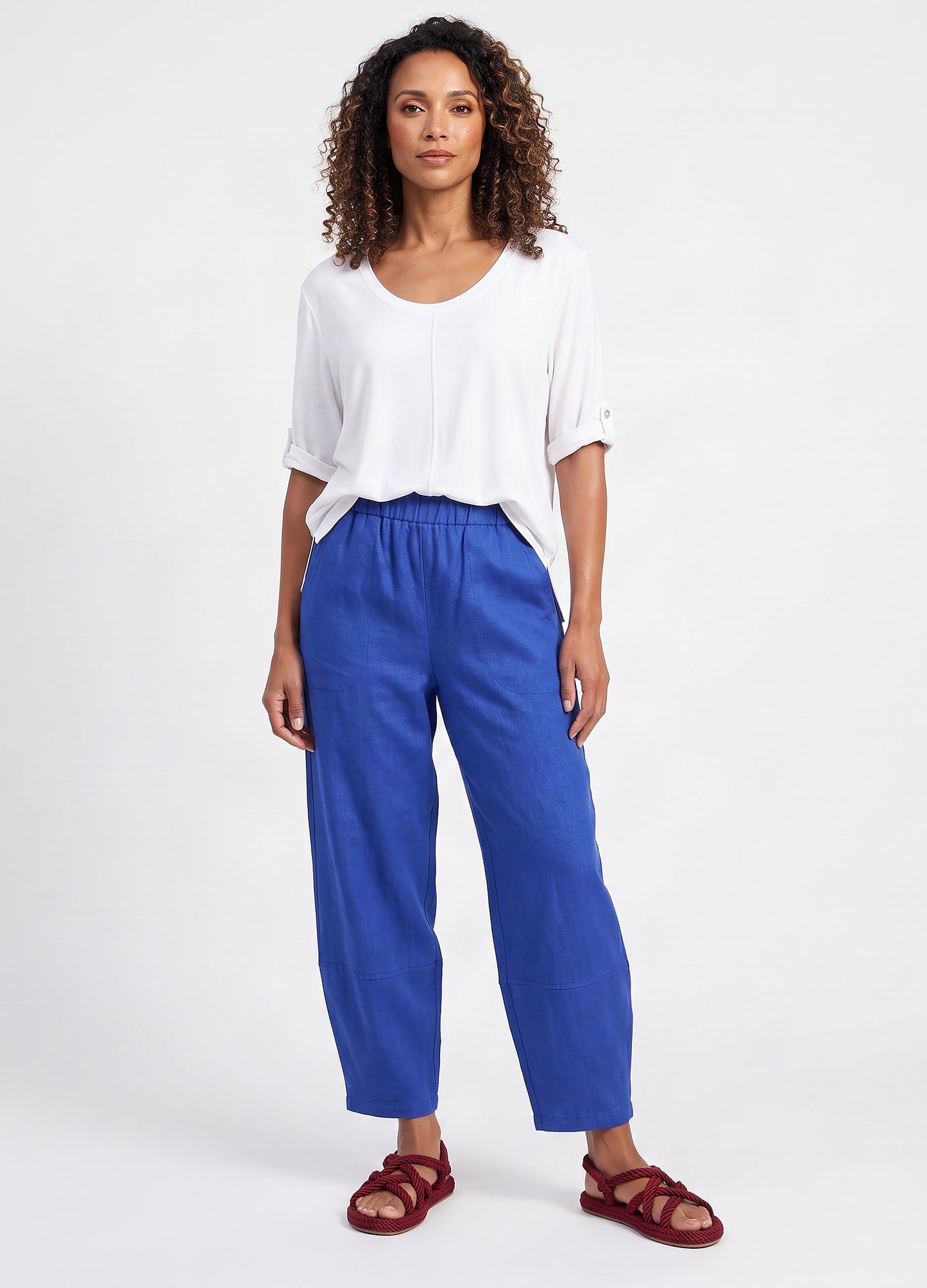 Sophie Lantern Trousers in Sapphire