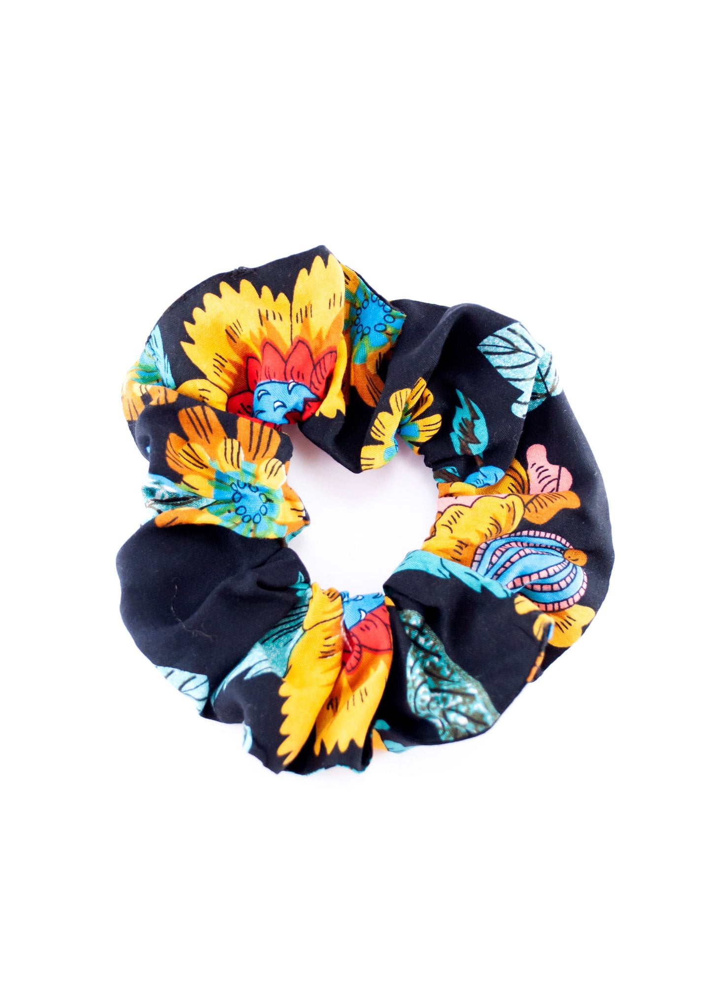 Alice scrunchie in black Baba print