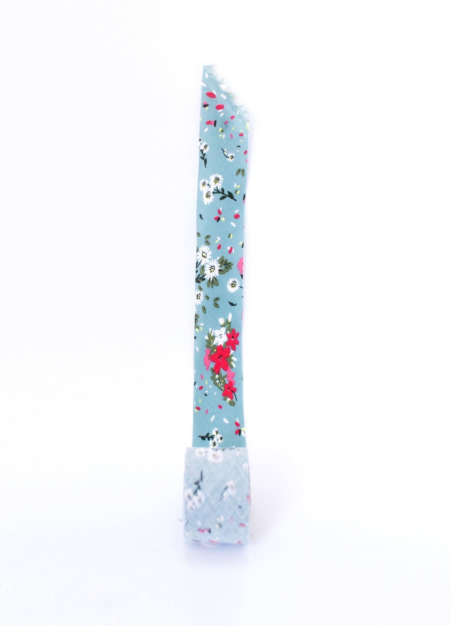 Flora gifting ribbon in duck-egg Spring Ditzy print
