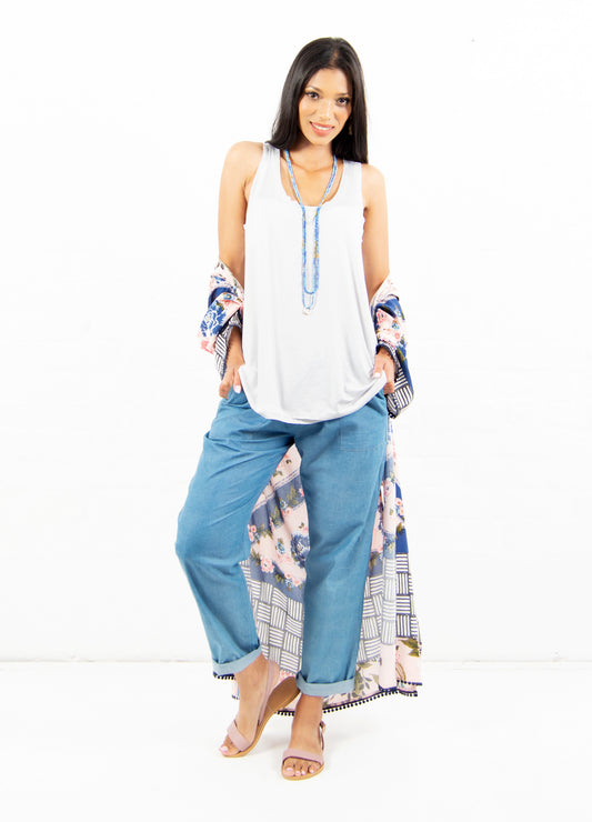 Hannah knit Tank in White