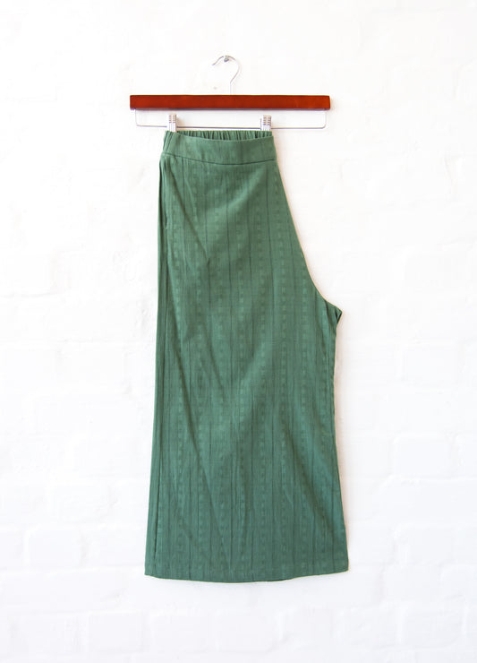 Marni culottes in Green dobby cotton