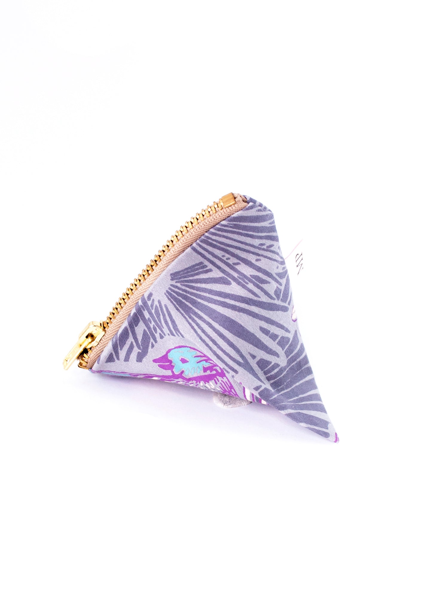 The Matilda pouch in lavender Paradise Birds print