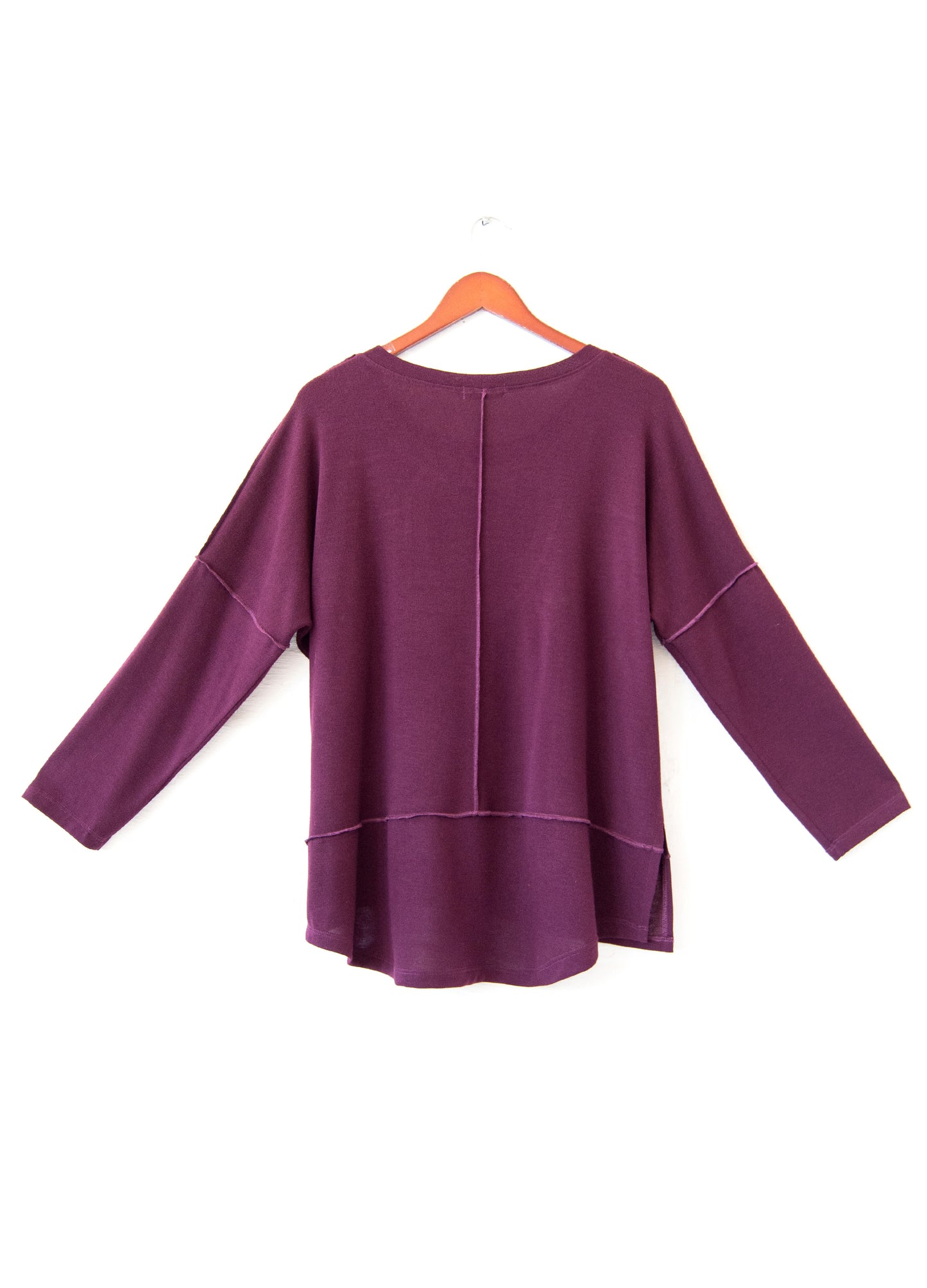 Nelly pullover in Plum knit
