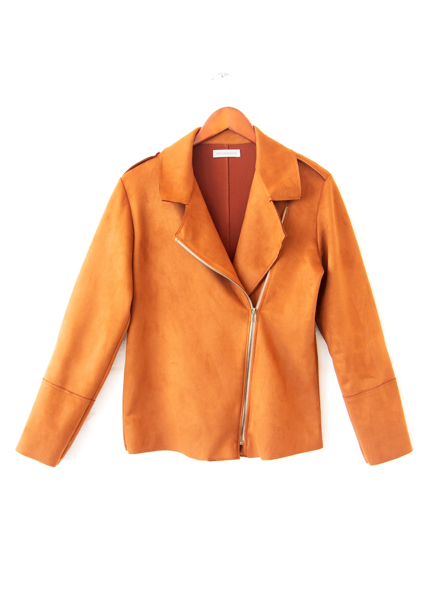 Ryleigh biker jacket in Amber